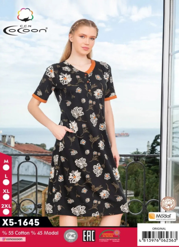 CCNX5-1645_ORI Modal Dress (M+L+XL+2XL) — Turkish textile wholesale