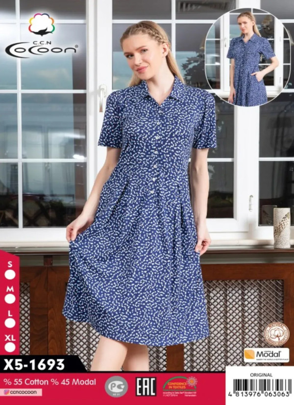 CCNX5-1693_ORI Modal Dress (S+M+L+XL) — direct Turkish factory supply
