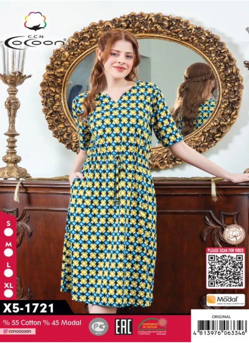 CCNX5-1721_ORI Modal Dress (S+M+L+XL) — factory-direct from Turkey