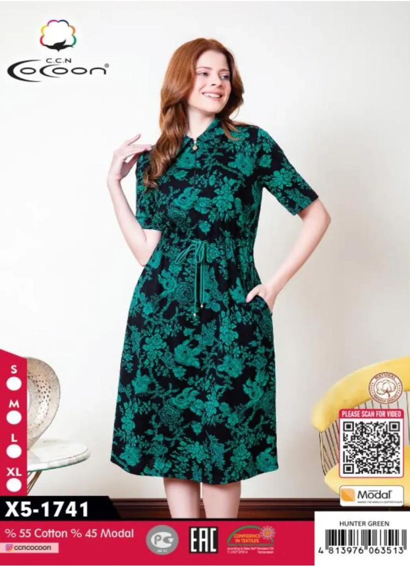 CCNX5-1741_HGR Modal Dress (S+M+L+XL) — direct Turkish factory supply