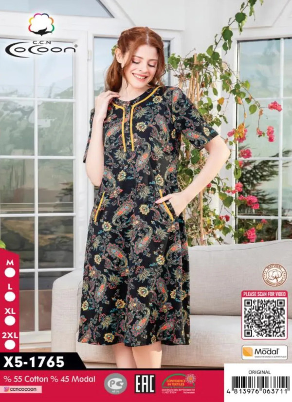 CCNX5-1765_ORI Modal Dress (M+L+XL+2XL) — factory-direct from Turkey
