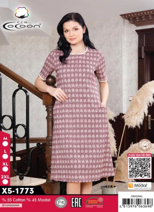 CCNX5-1773_ORI Modal Dress (M+L+XL+2XL) — Turkish textile wholesale