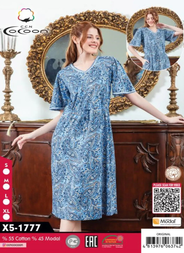 CCNX5-1777_ORI Modal Dress (S+M+L+XL) — wholesale from Turkey