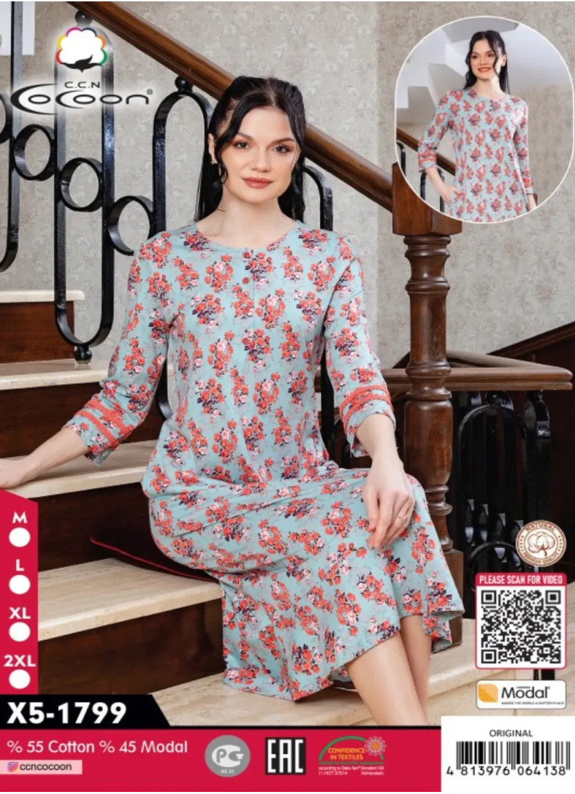 CCNX5-1799_ORI Modal Dress (M+L+XL+2XL) — direct Turkish factory supply