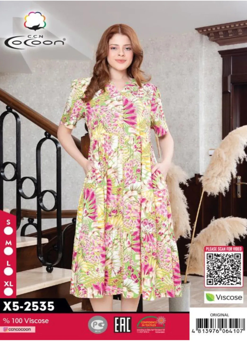 CCNX5-2535_ORI Viscose Dress (S+M+L+XL) — factory-direct from Turkey