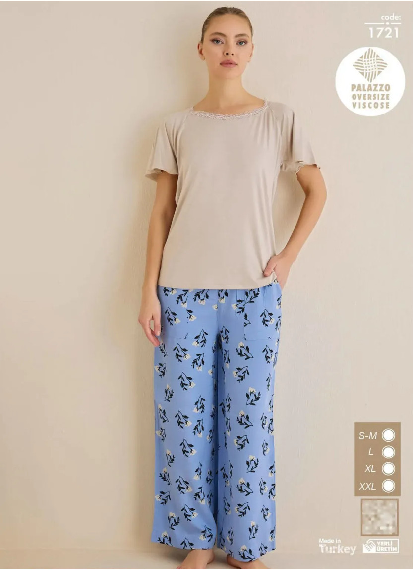 Seamlife 1721 Viscose Women's Pajama Set (SM+L+XL+2XL) — factory-direct from Turkey