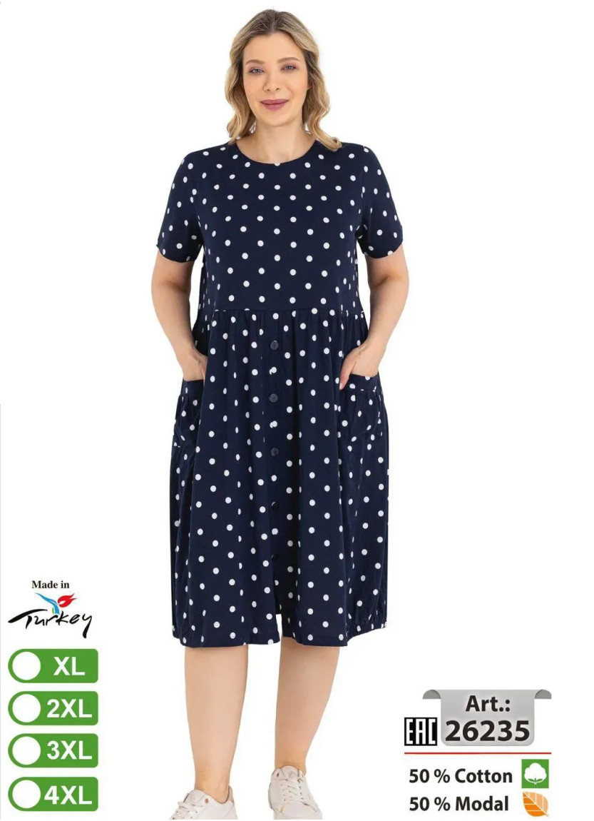 intensive 26235 Modal Dress (XL+2XL+3XL+4XL) — Turkish textile wholesale