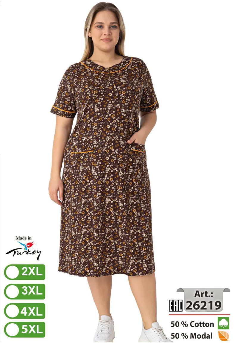 intensive 26219 Modal Dress (2XL+3XL+4XL+5XL) — wholesale from Turkey