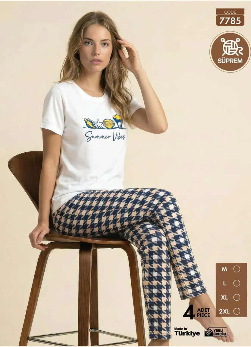 Pijamo 7785 Women's Pajama Set (M+L+XL+2XL) — direct Turkish factory supply
