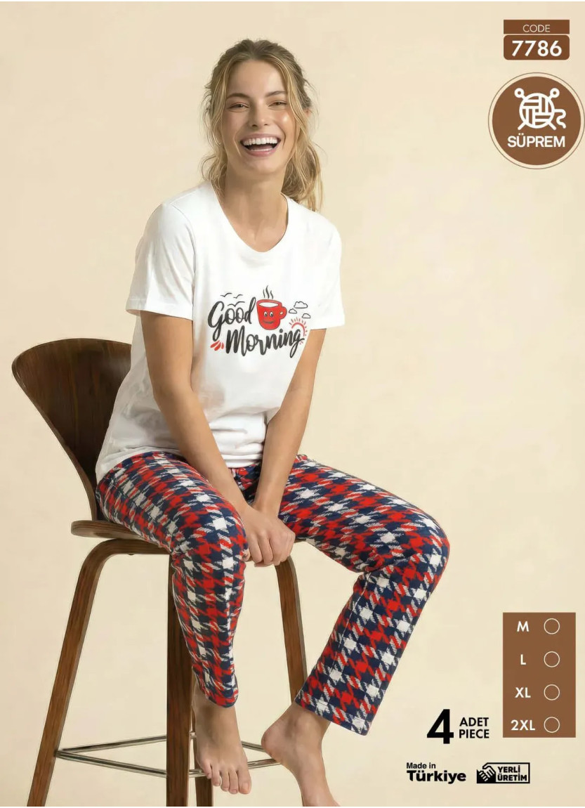 Pijamo 7786 Women's Pajama Set (M+L+XL+2XL) — wholesale from Turkey