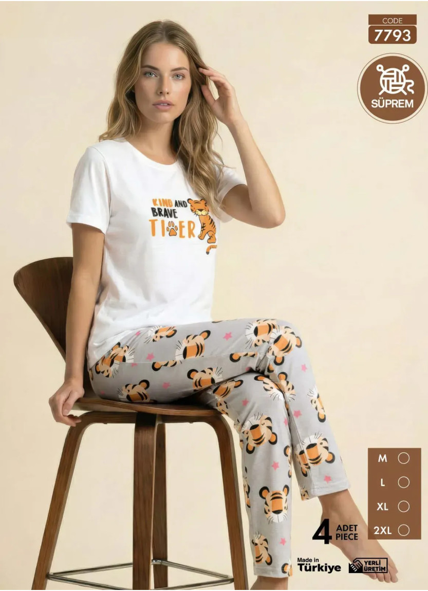 Pijamo 7793 Women's Pajama Set (M+L+XL+2XL) — factory-direct from Turkey
