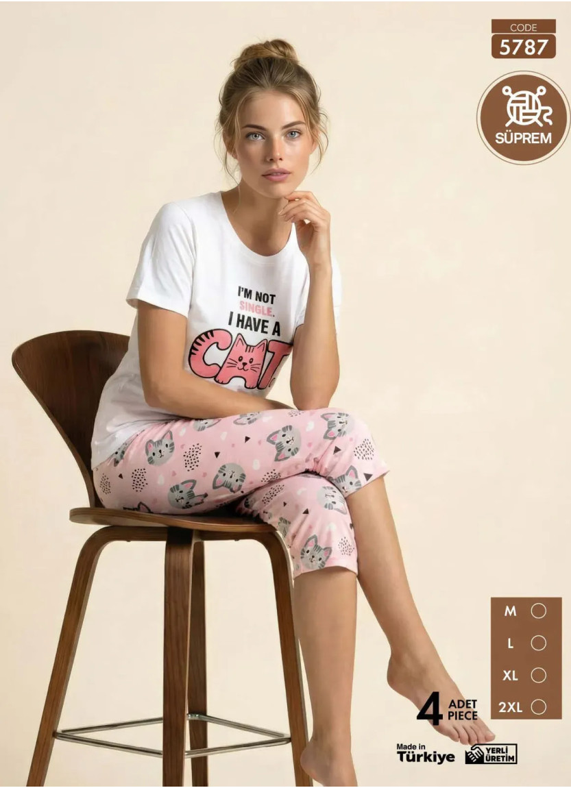 Pijamo 5787 Capri Homewear Set (M+L+XL+2XL) — wholesale from Turkey