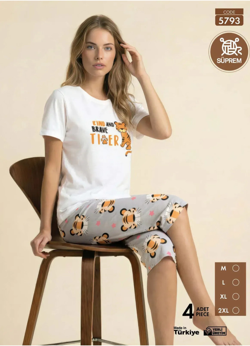 Pijamo 5793 Capri Homewear Set (M+L+XL+2XL) — wholesale from Turkey