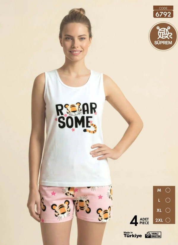 Pijamo 6792 Shorts Homewear Set (M+L+XL+2XL) — direct Turkish factory supply