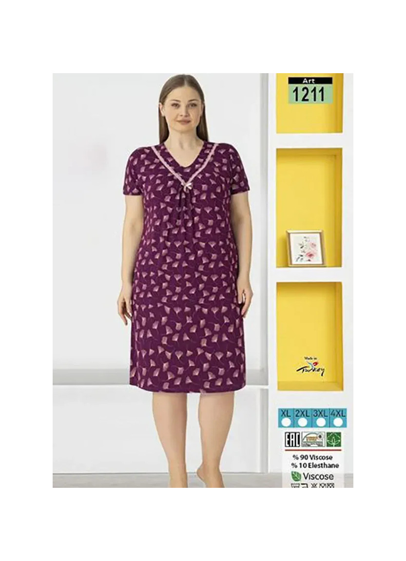 LAGERTHA 1211 Viscose Nightdress (XL+2XL+3XL+4XL) — wholesale for boutiques
