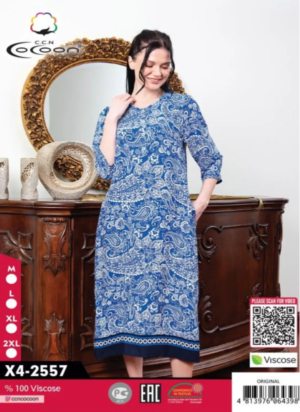 CCNX4-2557_ORI Viscose Dress (M+L+XL+2XL) — wholesale for boutiques