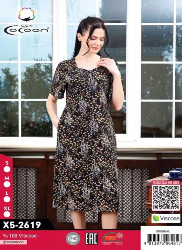 CCNX5-2619_ORI Viscose Dress (S+M+L+XL) — wholesale for boutiques
