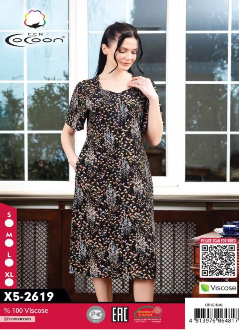CCNX5-2619_ORI Viscose Dress (S+M+L+XL) — wholesale for boutiques