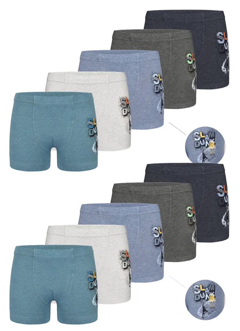 Трусы Боксеры для Мальчиков Boxer (Ассорти) 10 шт/уп Donella 7524B4 — фабричная коллекция оптом