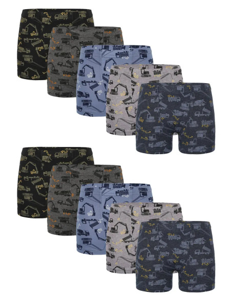Donella 758122 Assorted 10-Pack Boys' Boxer Briefs — Turkish textile wholesale