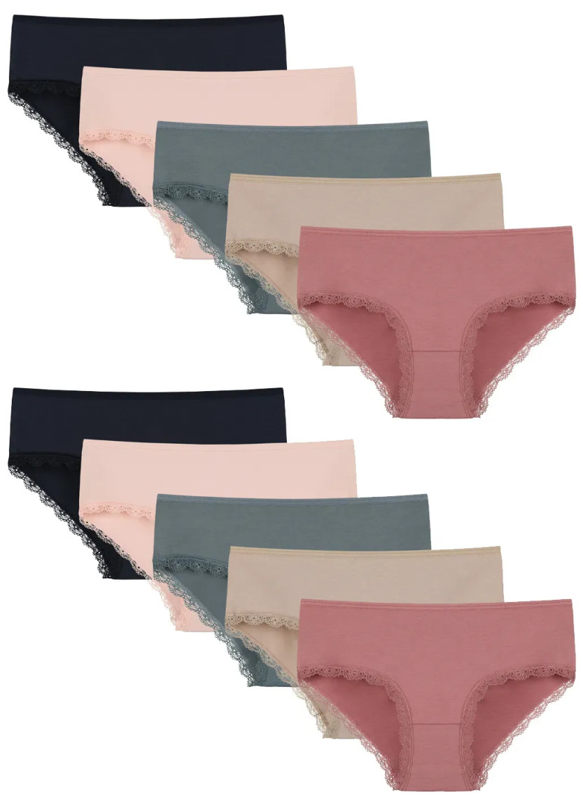 Donella 5071PD25 Assorted 10-Pack Girls' Briefs — Istanbul wholesale supplier