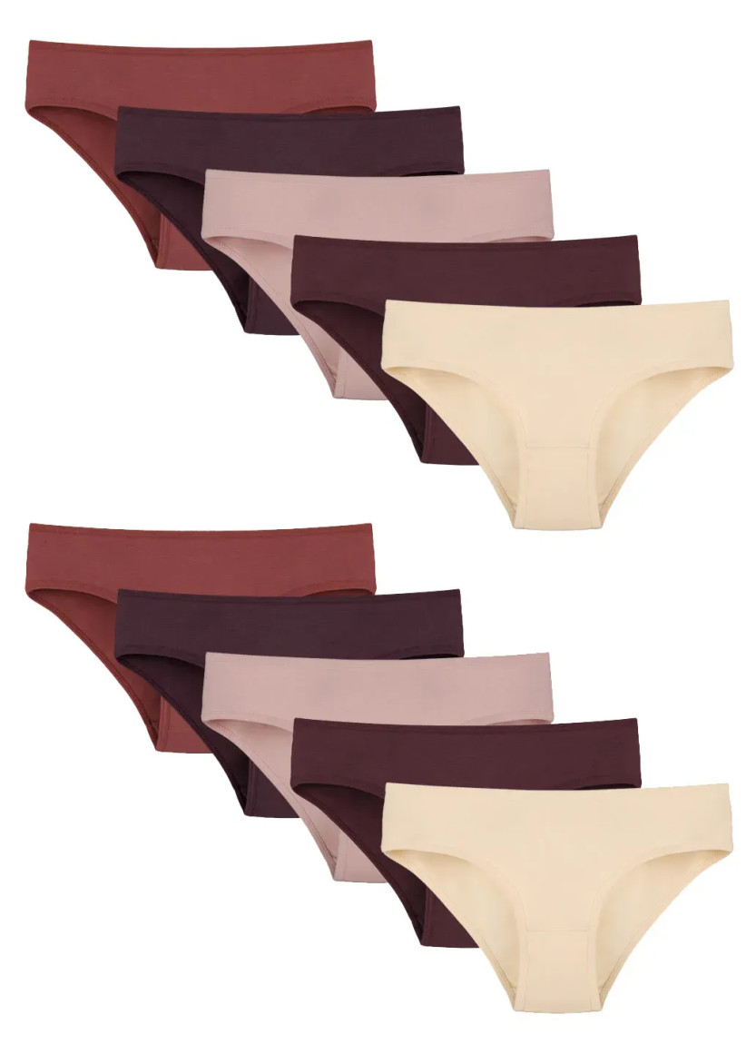Donella 2271PD28 Assorted 10-Pack Women's Briefs — Turkish factory wholesale