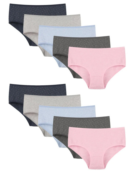 Donella 252505 Assorted 10-Pack Women's Briefs — wholesale from Turkey