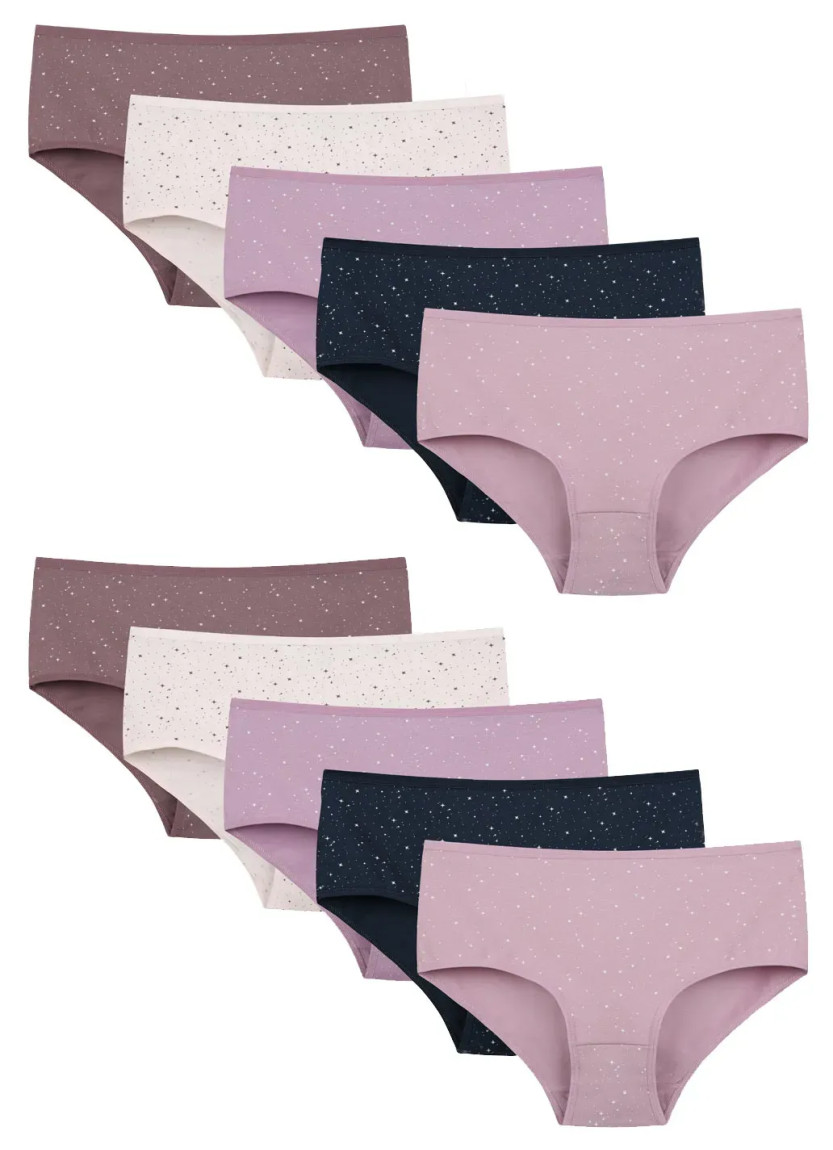 Donella 258122-SM Assorted 10-Pack Women's Briefs — wholesale for boutiques