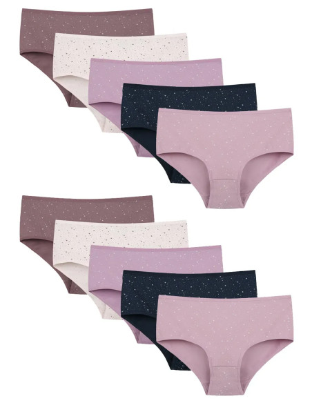 Donella 258122-SM Assorted 10-Pack Women's Briefs — wholesale for boutiques
