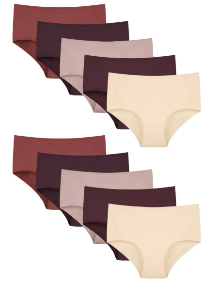 Donella 3571PD28 Assorted 10-Pack Women's Briefs — Turkish factory wholesale