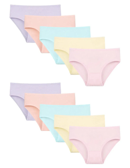 Donella 411552 Assorted 10-Pack Girls' Briefs — direct Turkish factory supply