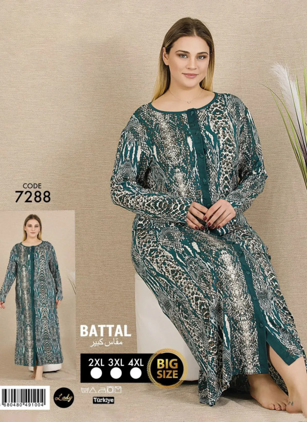 Lady 7288 Nightdress (2XL+3XL+4XL) — Istanbul wholesale supplier