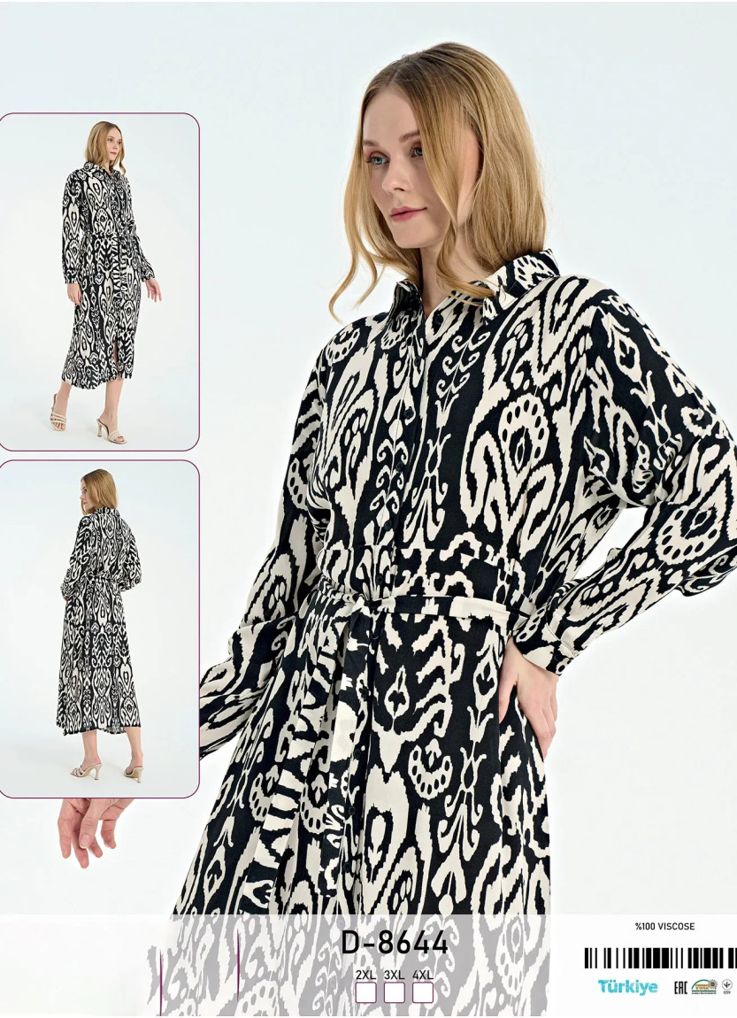 Caroline D-8644 Viscose Dress (2XL+3XL+4XL) — wholesale for boutiques