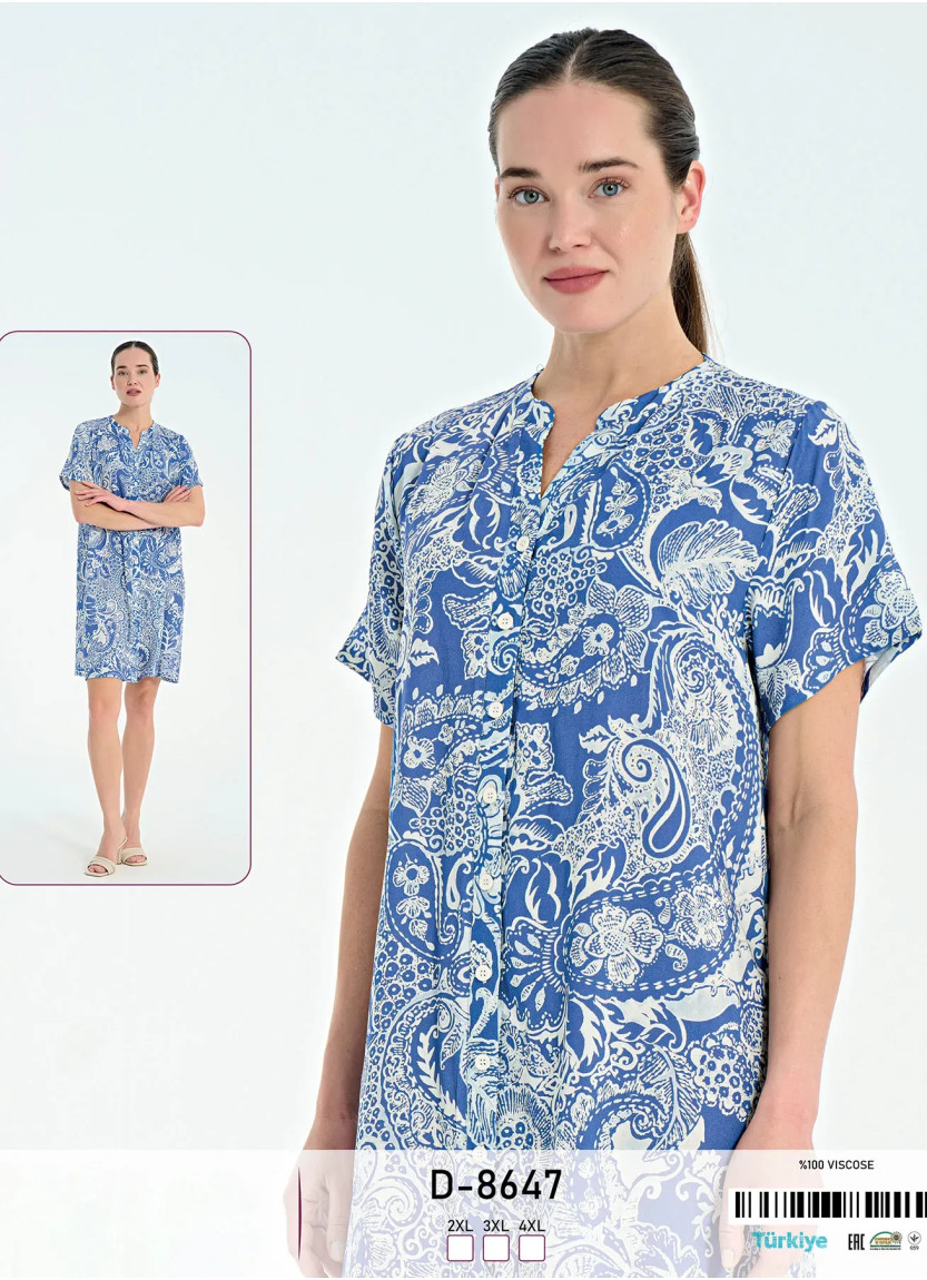 Caroline D-8647 Viscose Tunic (2XL+3XL+4XL) — Turkey wholesale collection