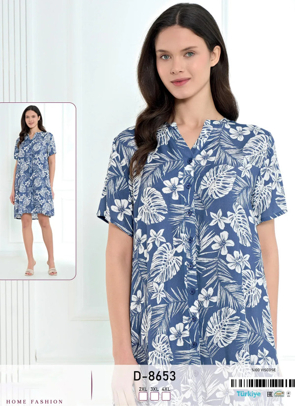 Caroline D-8653 Viscose Tunic (2XL+3XL+4XL) — Turkey wholesale collection