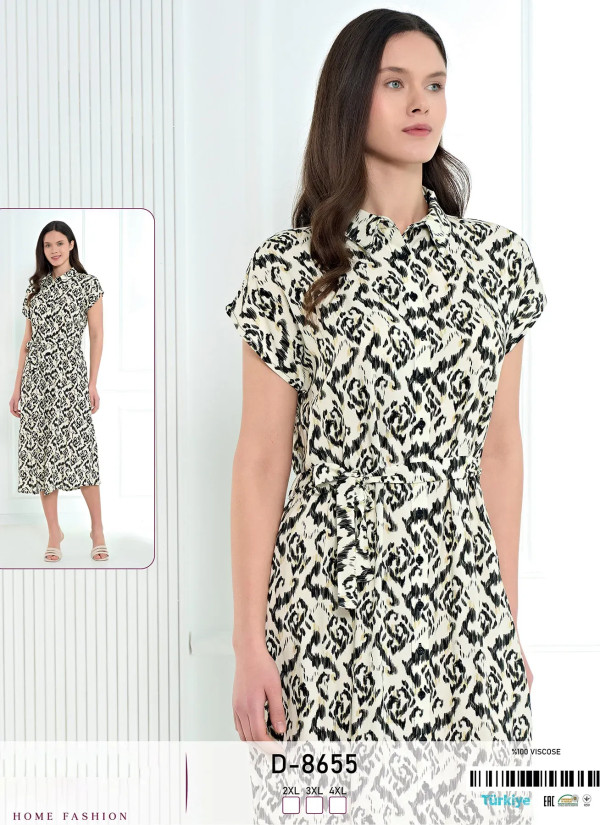 Caroline D-8655 Viscose Dress (2XL+3XL+4XL) — Istanbul wholesale supplier