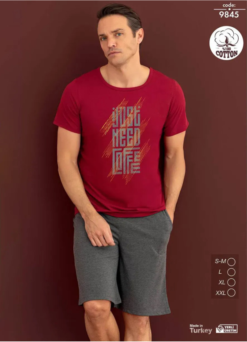 Мужской Комплект с Шортами из Хлопка (SM+L+XL+2XL) Seamlife 9845 — прямые поставки из Турции