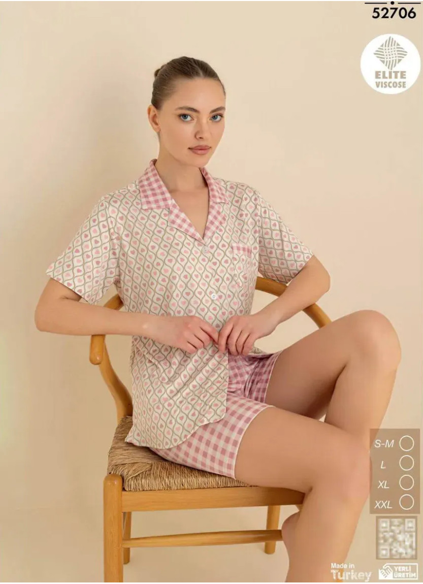 Cagri 52706 Viscose Women's Pajama Set (SM+L+XL+XXL) — Istanbul wholesale supplier