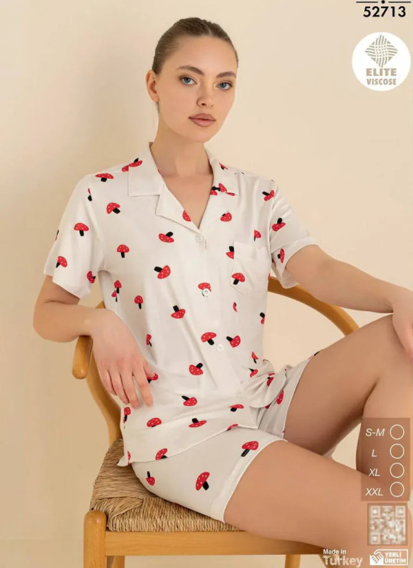 Cagri 52713 Viscose Women's Pajama Set (SM+L+XL+XXL) — wholesale for boutiques