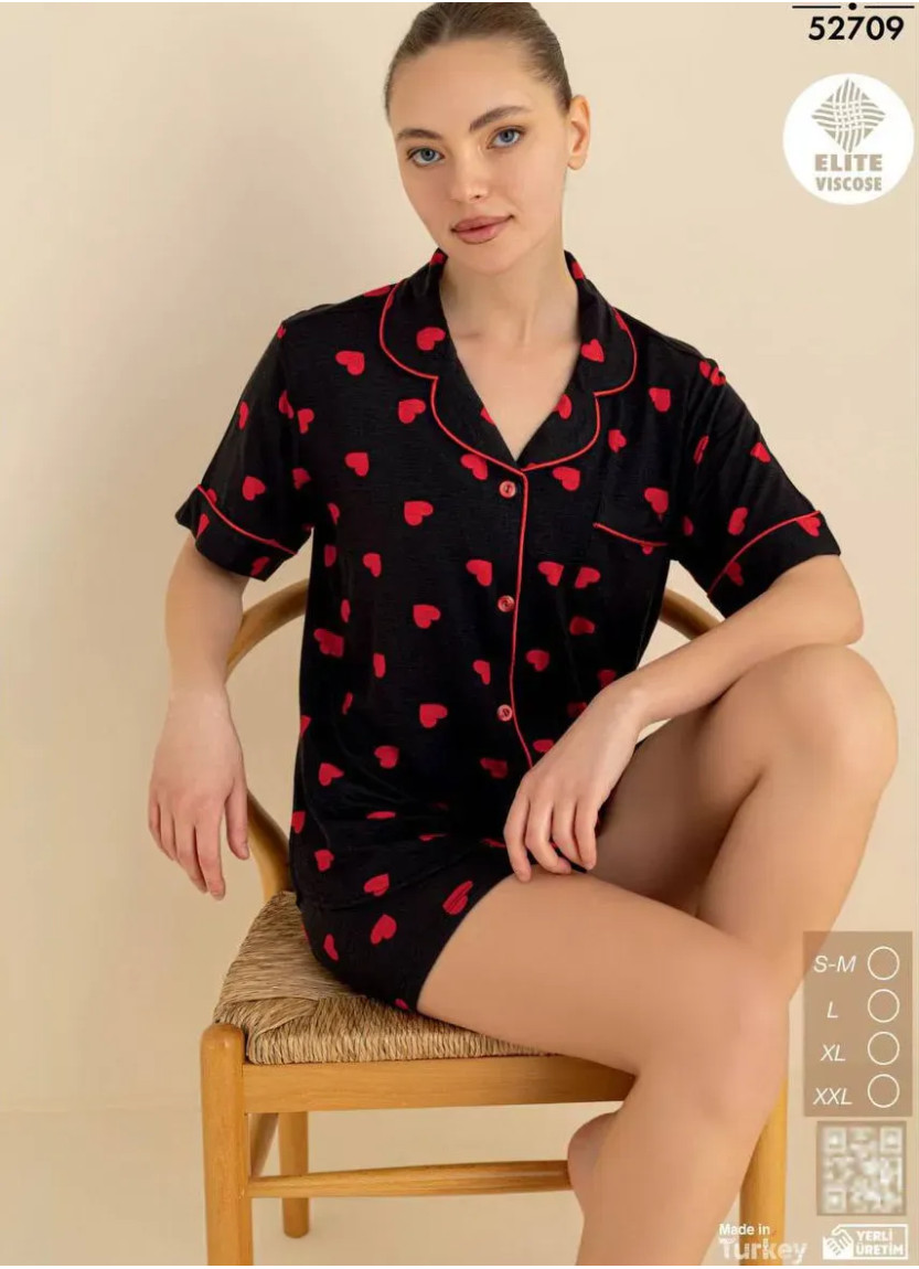 Cagri 52709 Viscose Women's Pajama Set (SM+L+XL+XXL) — Turkish factory wholesale