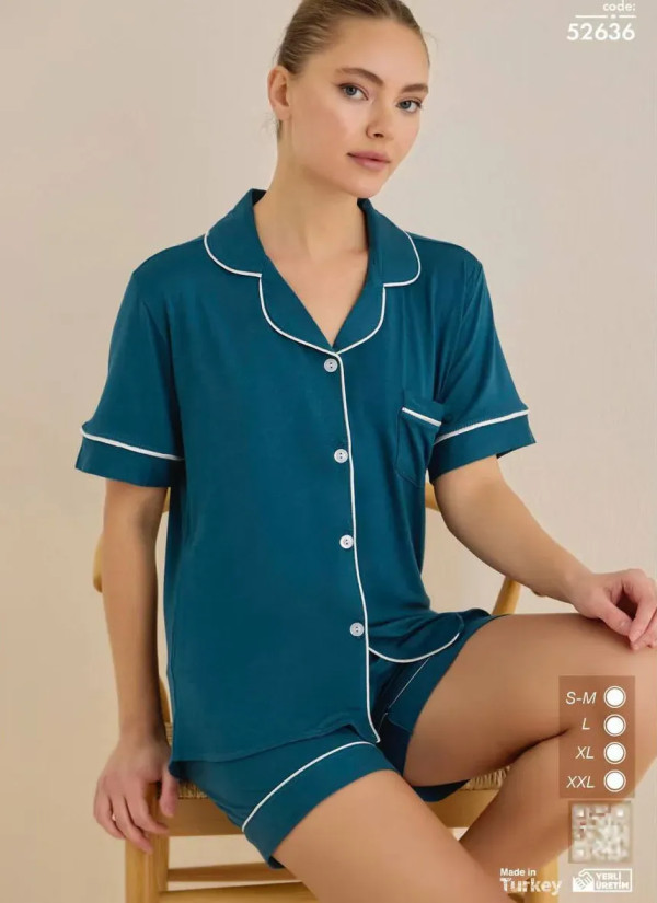 Cagri 52636 Viscose Women's Pajama Set (SM+L+XL+XXL) — wholesale for boutiques