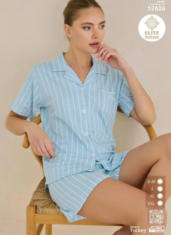 Cagri 52626 Viscose Women's Pajama Set (SM+L+XL+XXL) — Istanbul wholesale supplier