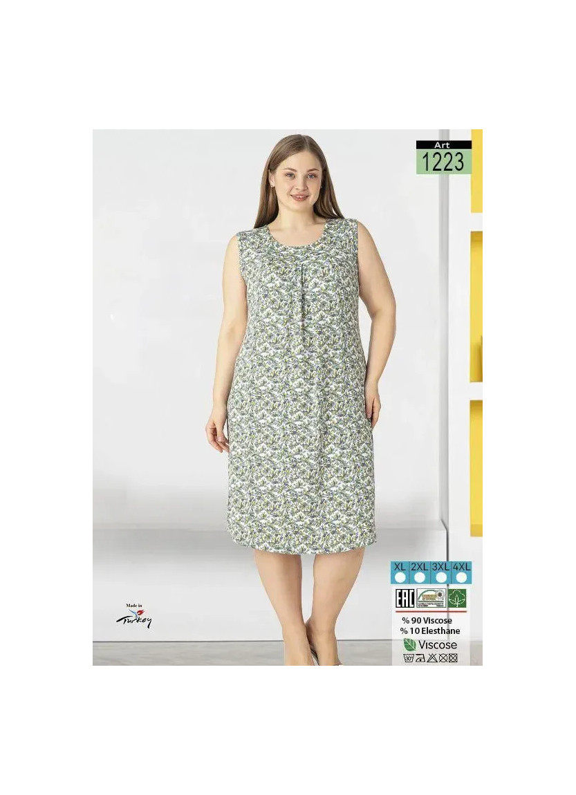 Ночная Сорочка Viscose (XL+2XL+3XL+4XL) LAGERTHA 1223 — купить оптом со Стамбула