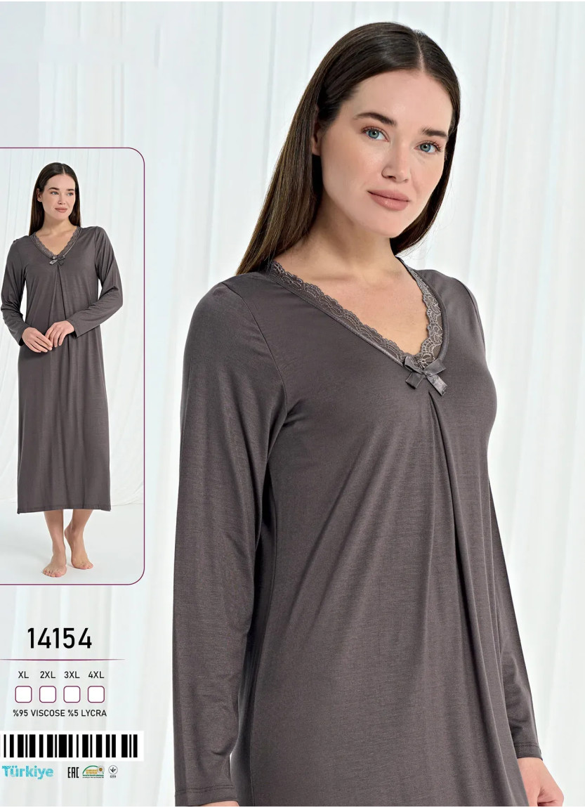 Caroline 14154 Viscose Nightdress (XL+2XL+3XL+4XL) — wholesale for boutiques