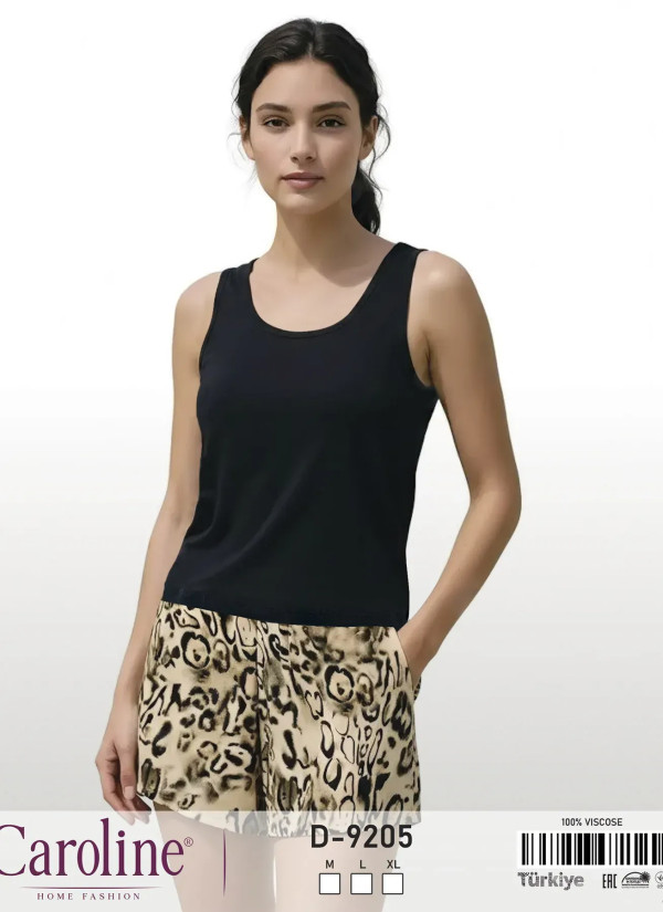 Caroline D-9205 Viscose Shorts Homewear Set (M+L+XL) — Turkey wholesale collection