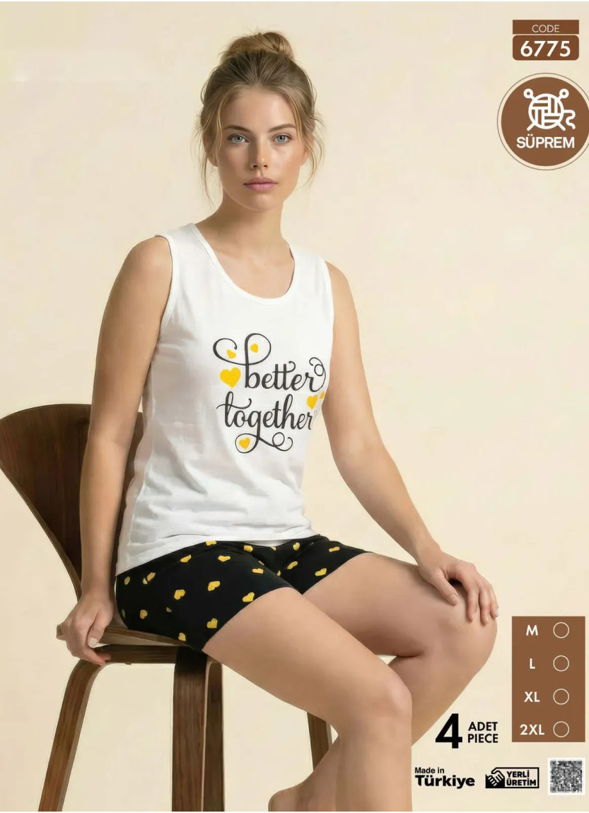 Pijamo 6775 Shorts Homewear Set (M+L+XL+2XL) — Turkey wholesale collection