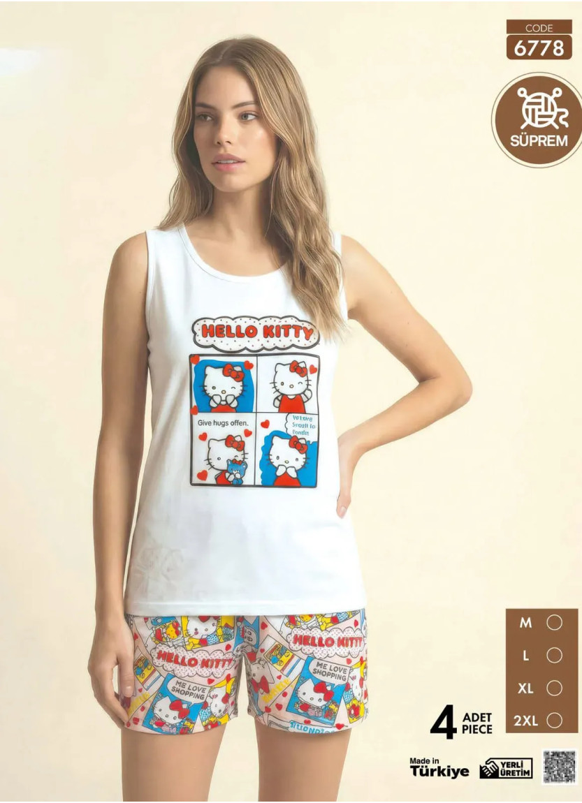 Pijamo 6778 Shorts Homewear Set (M+L+XL+2XL) — Istanbul wholesale supplier
