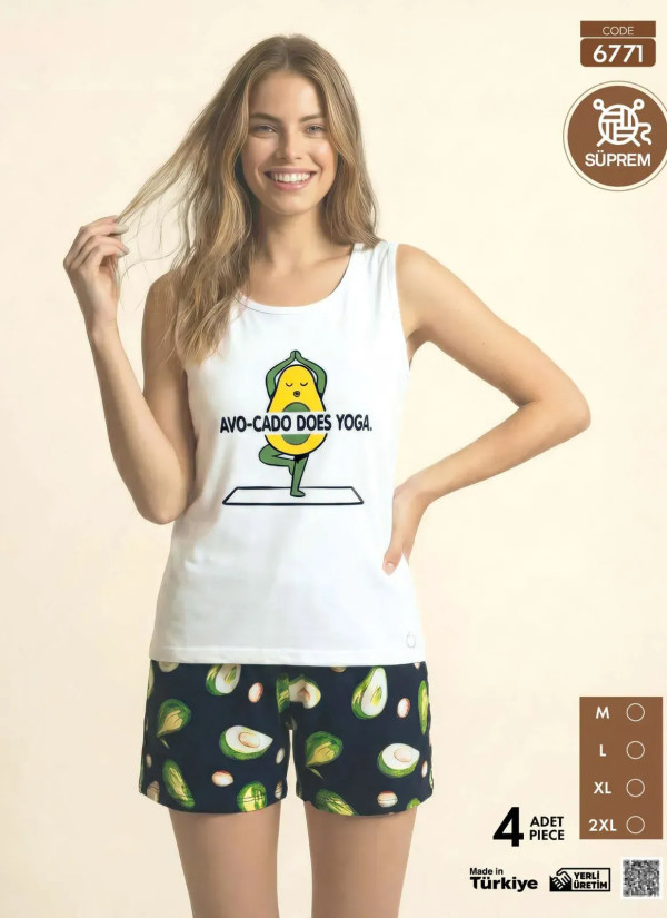 Pijamo 6771 Shorts Homewear Set (M+L+XL+2XL) — wholesale for boutiques