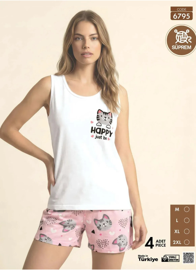 Pijamo 6795 Shorts Homewear Set (M+L+XL+2XL) — Istanbul wholesale supplier