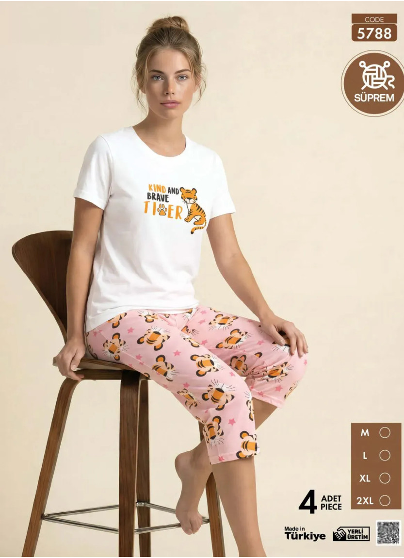Pijamo 5788 Capri Homewear Set (M+L+XL+2XL) — Turkish factory wholesale